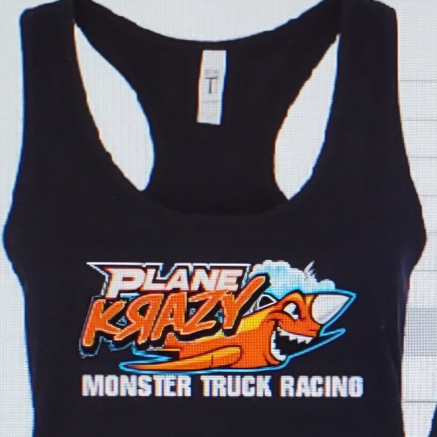 Plane Krazy Monster Truck Tank Top