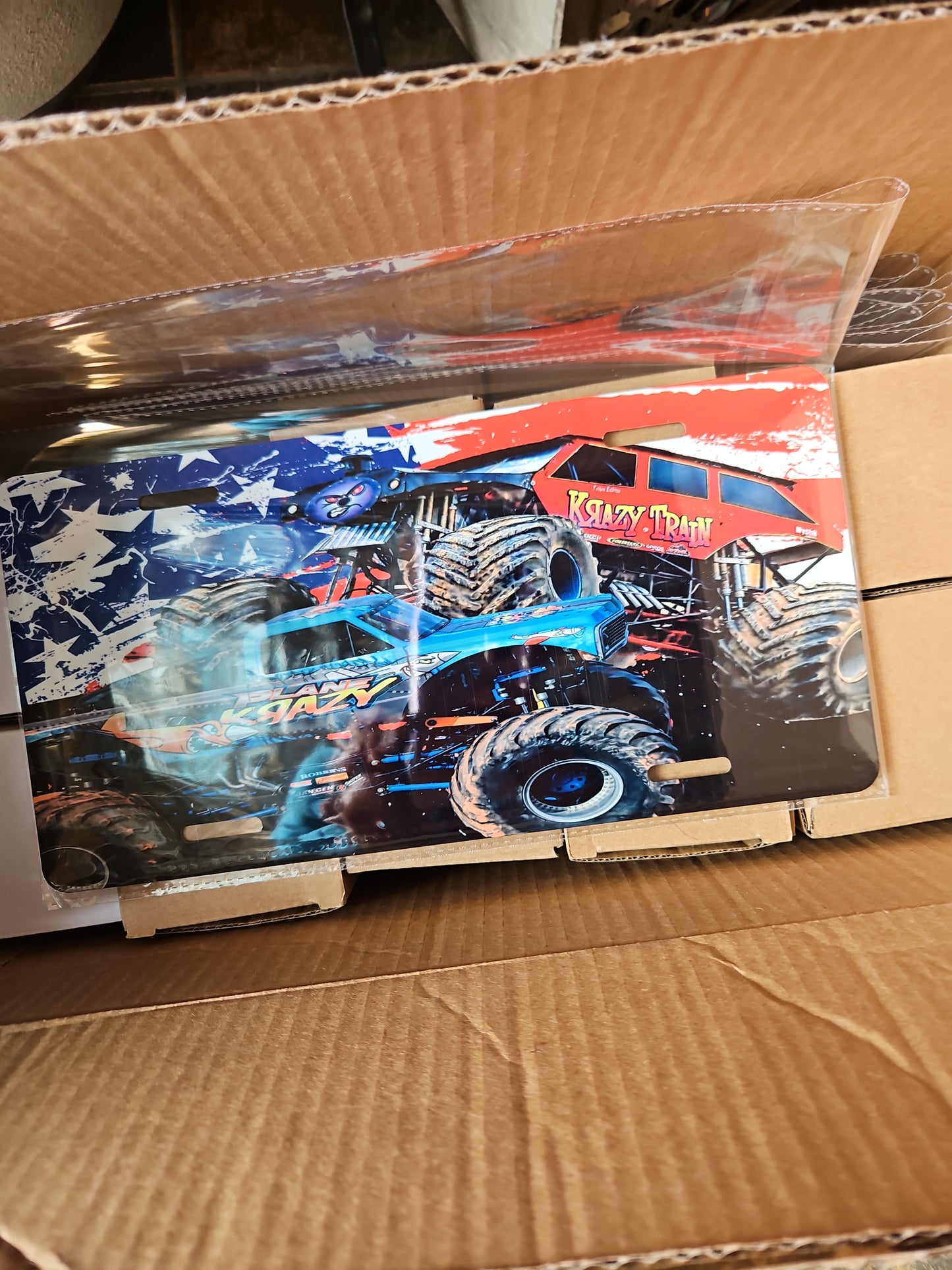 Krazy Monster Truck Licence Plate
